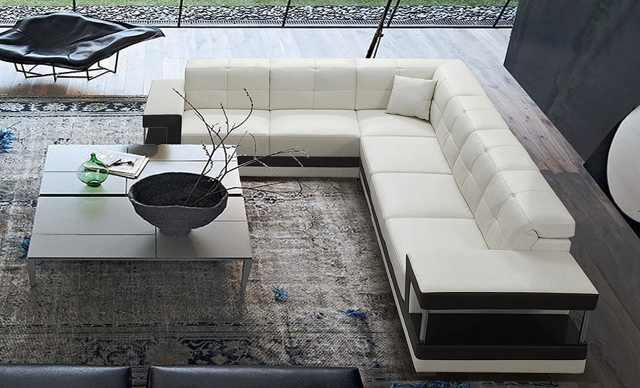 Kevlar - L - Leather Sofa Lounge Set